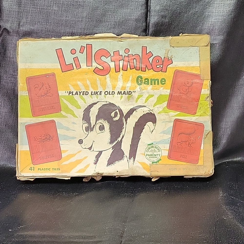 Vintage Li'L Stinker Game 1956 Similar To Old Maid,  Schaper  # 209